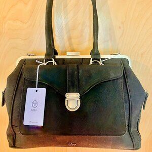 LaFlore DocQuinton Large Convertible Shoulder Bag & Backpack with Exterior Pouch